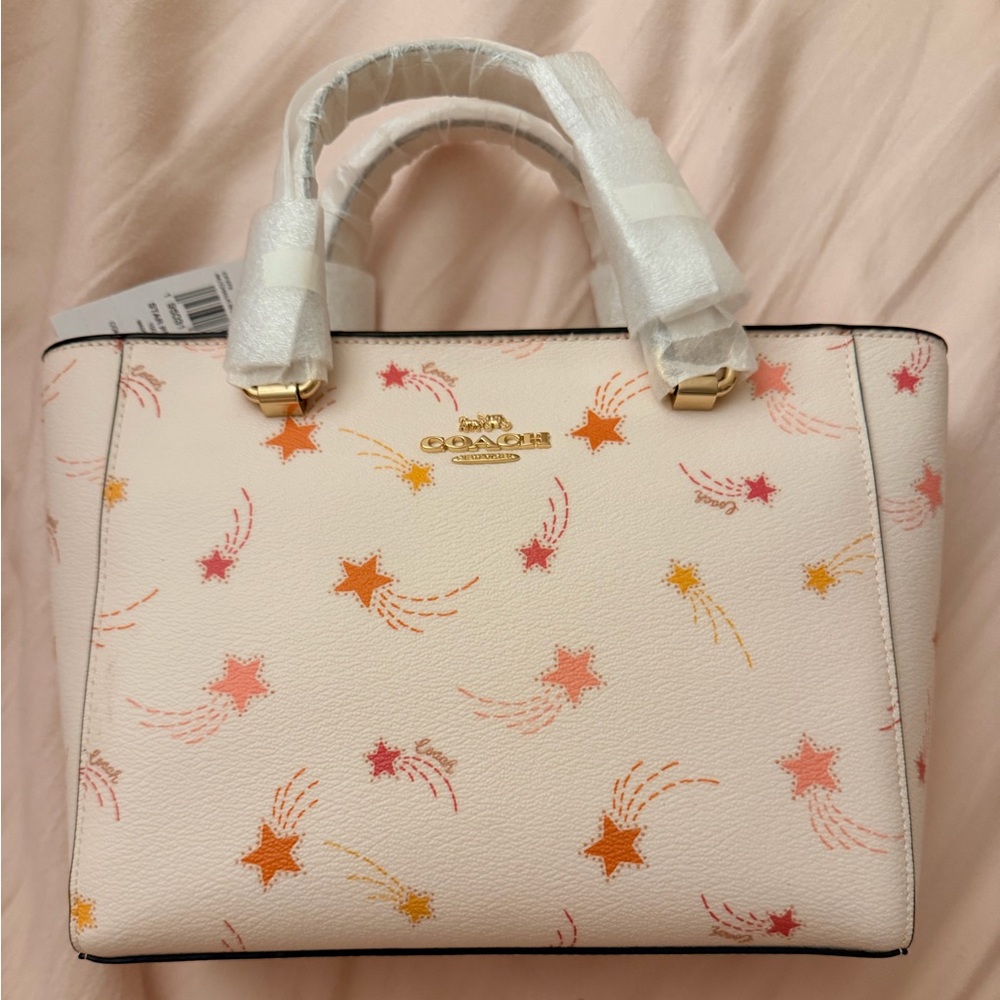 Coach Star Print Cream Tote Bag Alice